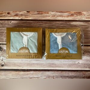 2- Wearble Minky Infant Blankets NIB 3-12 months